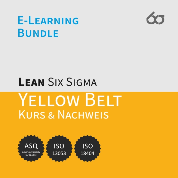 Bundle | LEAN Six Sigma Yellow Belt E-Learning Kurs und Nachweis [Digital]