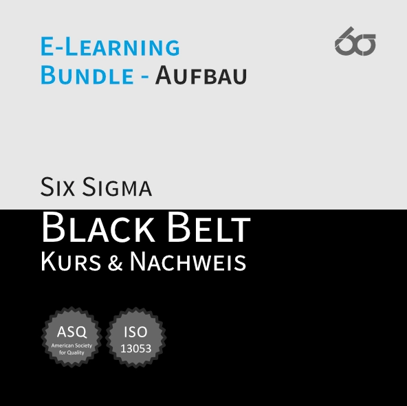 Bundle 1 | Six Sigma Black Belt E-Learning Aufbaukurs & Nachweis [Digital]